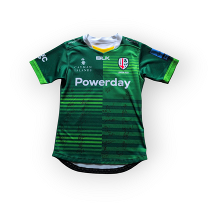 BLK London Irish Signed Rugby Jersey - Large mens