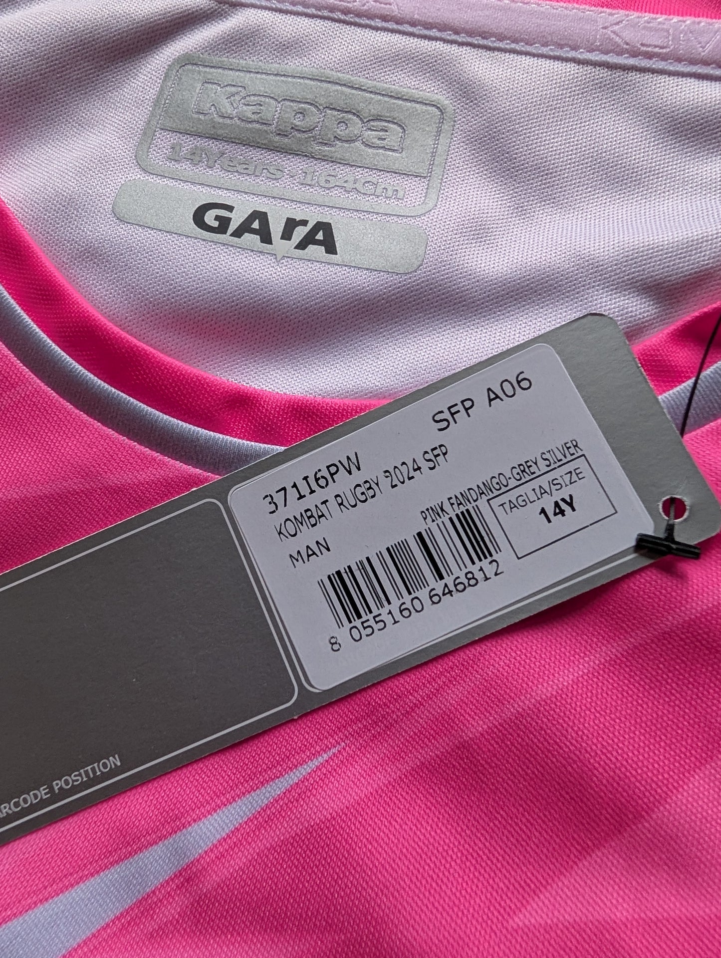 Kappa Stade Francais Kids Rugby jersey Age 14 New