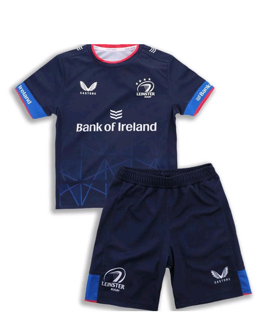 Castore Leinster Kids rugby kit set top and shorts size 2-3 years