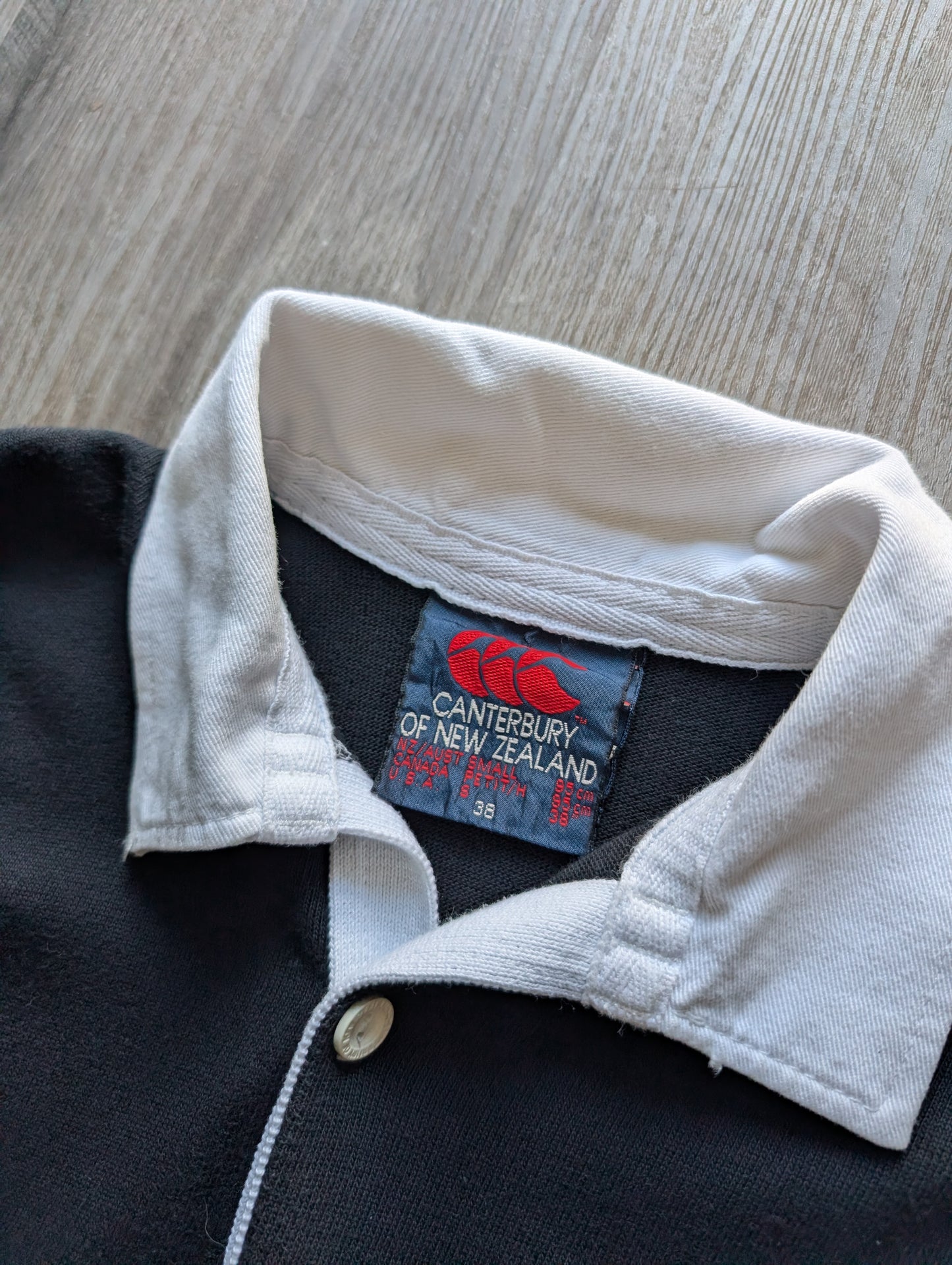 Canterbury Classic New Zealand All Blacks Mens Rugby Jersey Size Small long sleeved