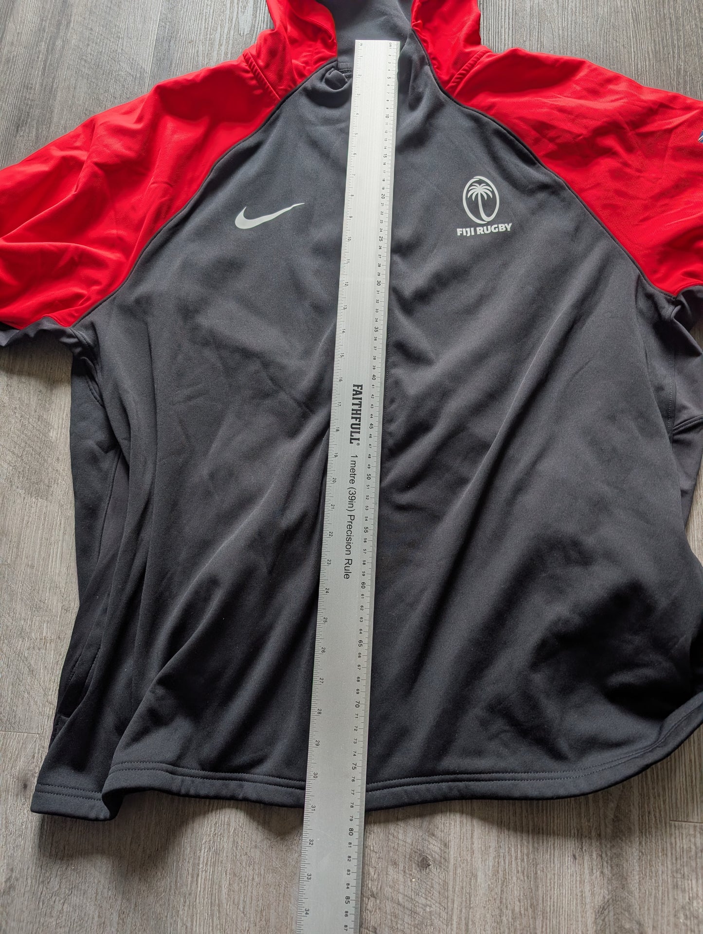 Nike Fiji Rugby Zipped Hoodie Jacket  Mens 2XL