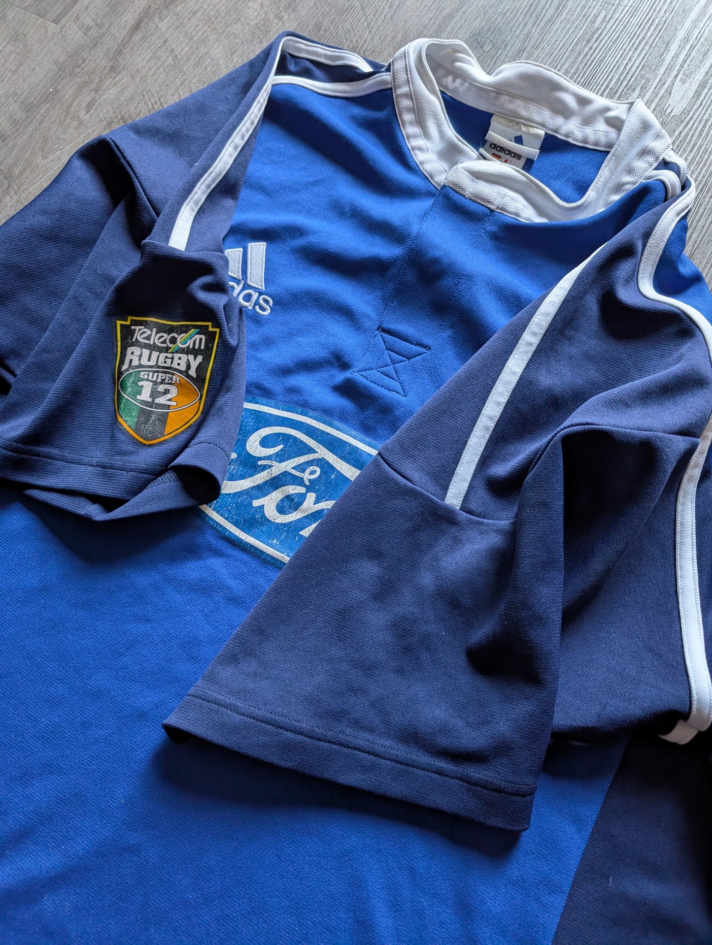 Adidas Auckland Blues Mens Classic Rugby Jersey size 2XL