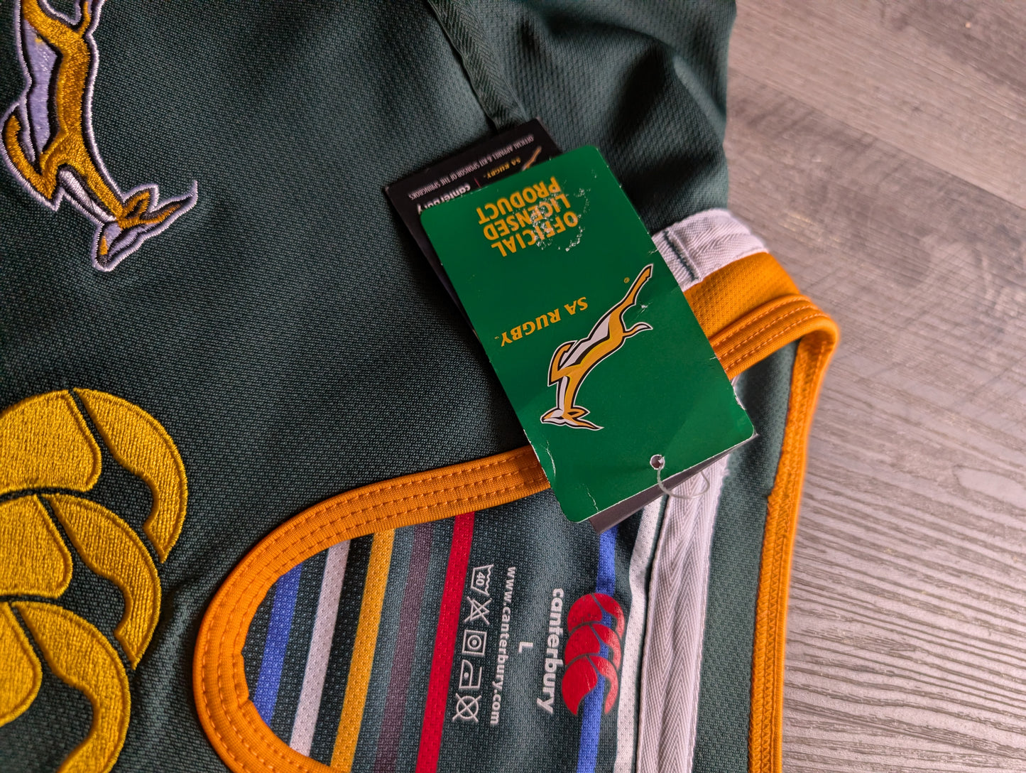 Canterbury South Africa Springboks 2011/2013 Rugby Jersey Mens Large New