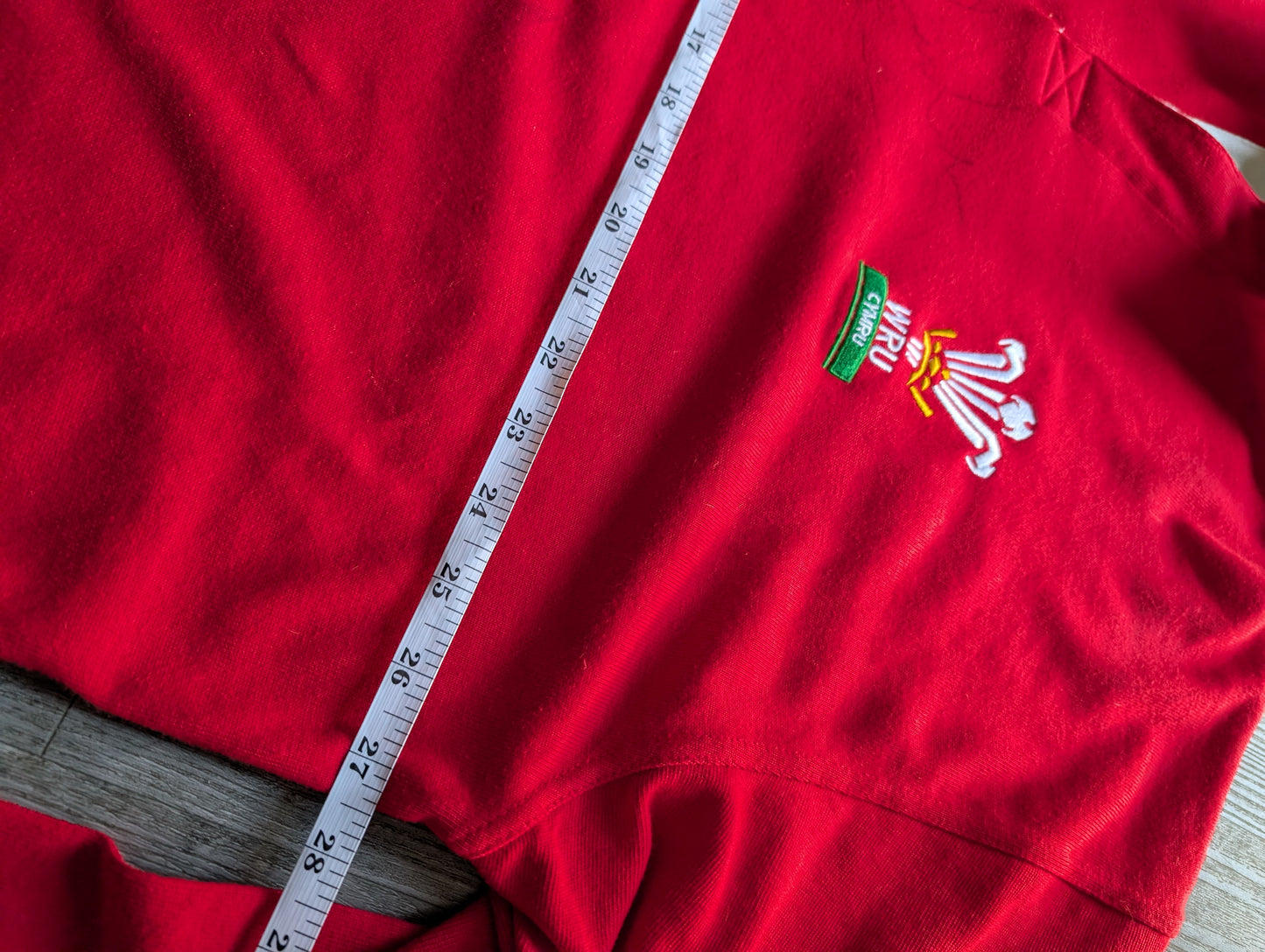 Wales Classic Reebok Rugby Jersey - Brett Sinkinson signed Number 7 XXL