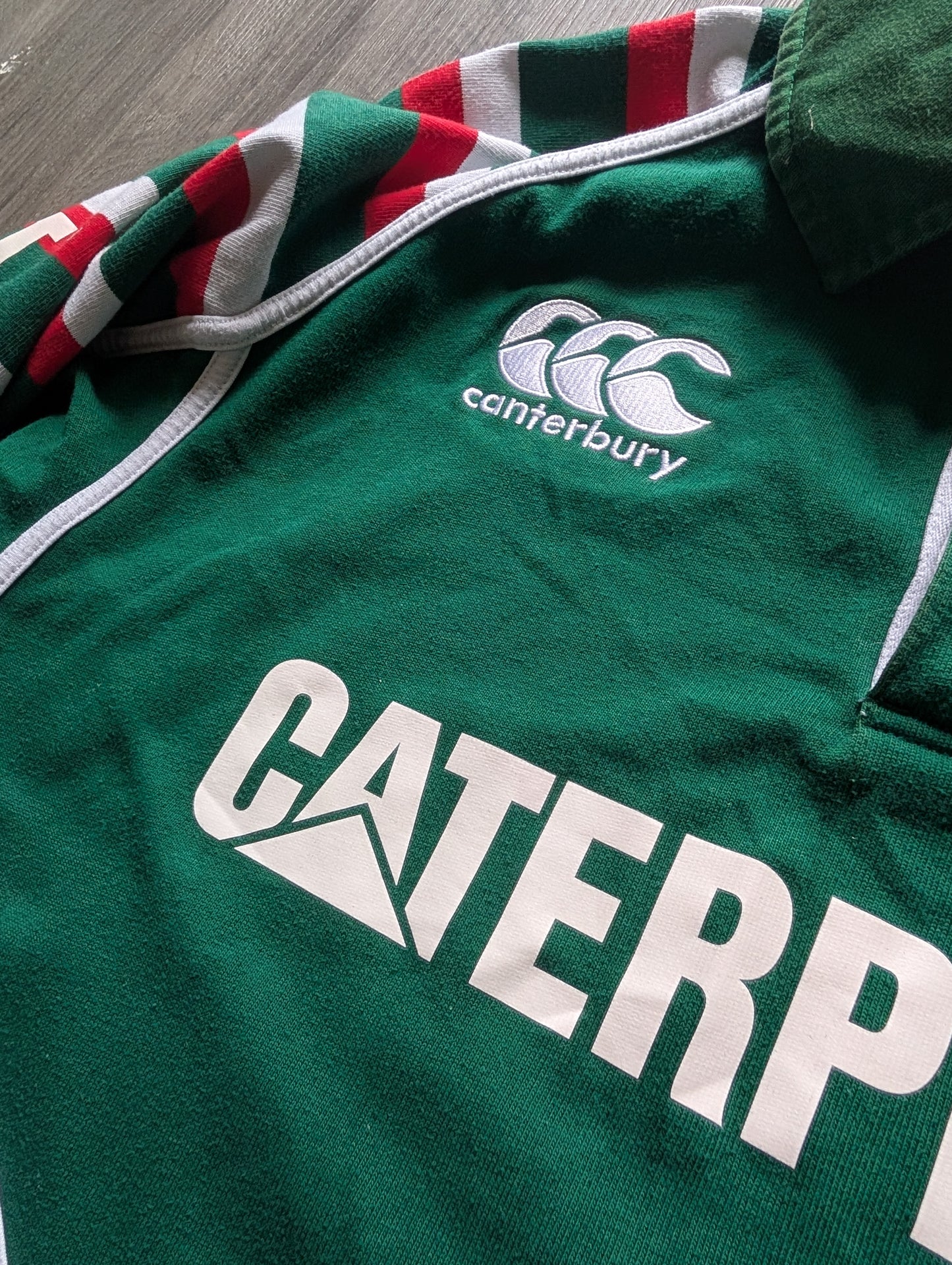 Canterbury Leicester Cotton Rugby Jersey 2012/13 Long Sleeved size 2XL