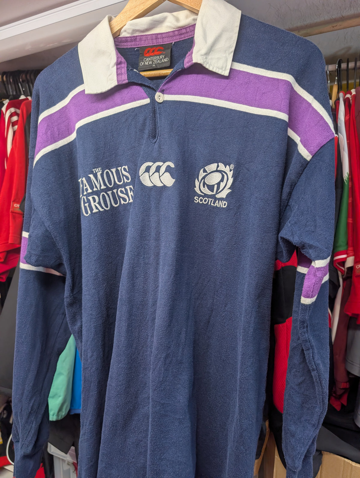Canterbury vintage Scotland Rugby jersey mens XL