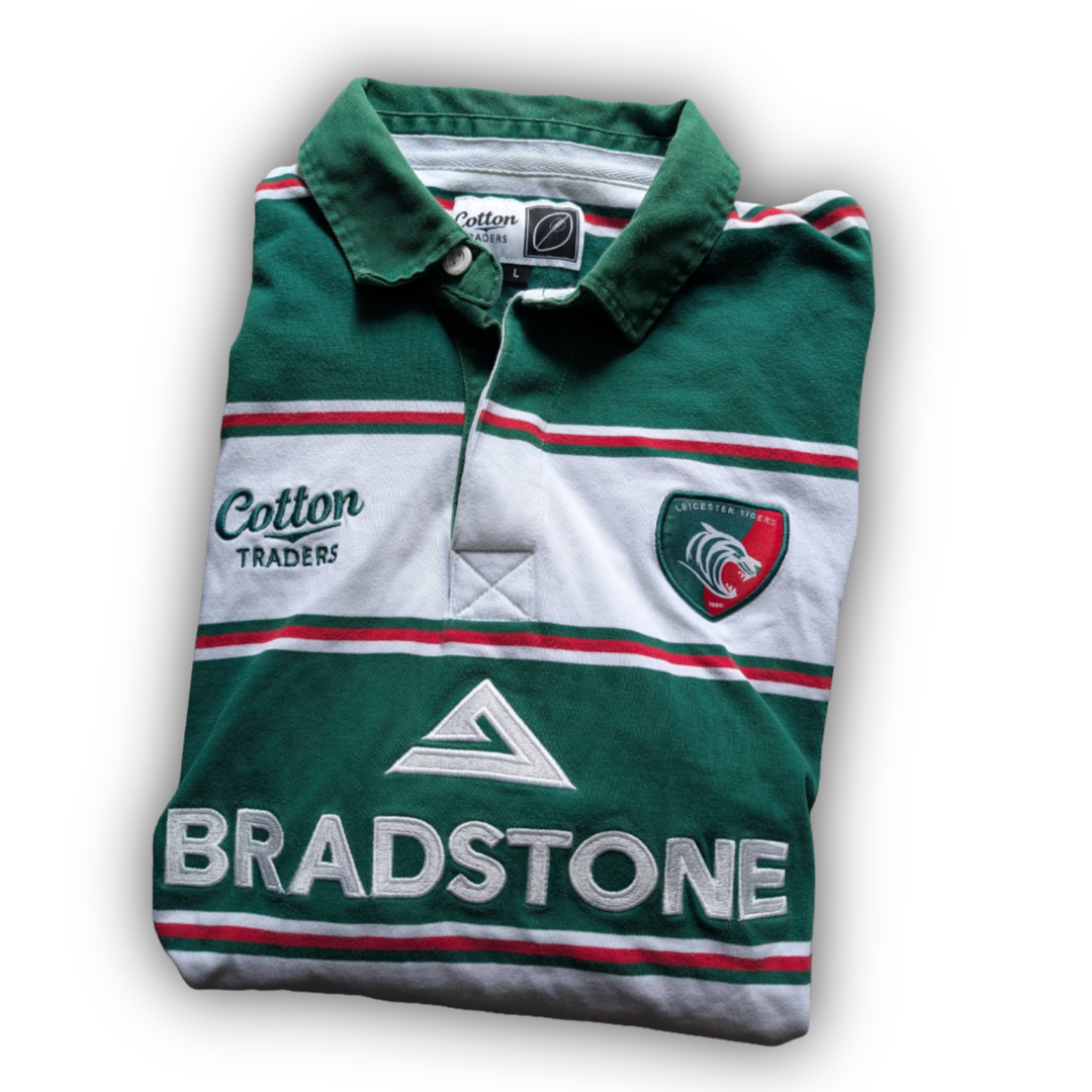 Cotton Traders Leicester Tigers Mens Classic Rugby Jersey size Large 2007/2008