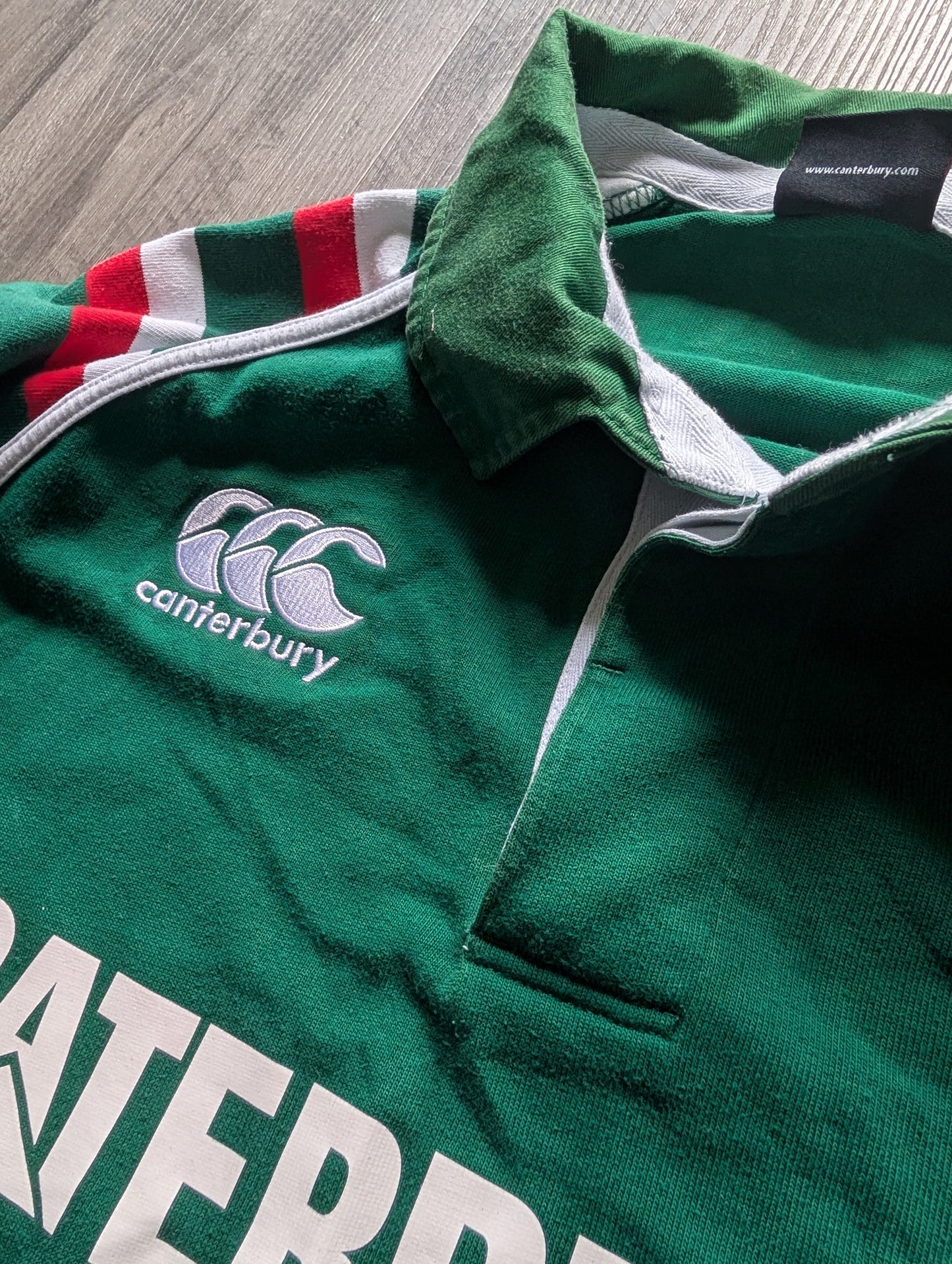 Canterbury Leicester Cotton Rugby Jersey 2012/13 Long Sleeved size 2XL