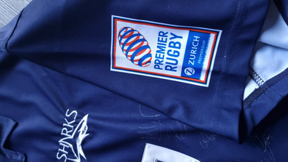 Sale Sharks Fully Signed Cotton Traders vintage Rugby jersey XL mens
