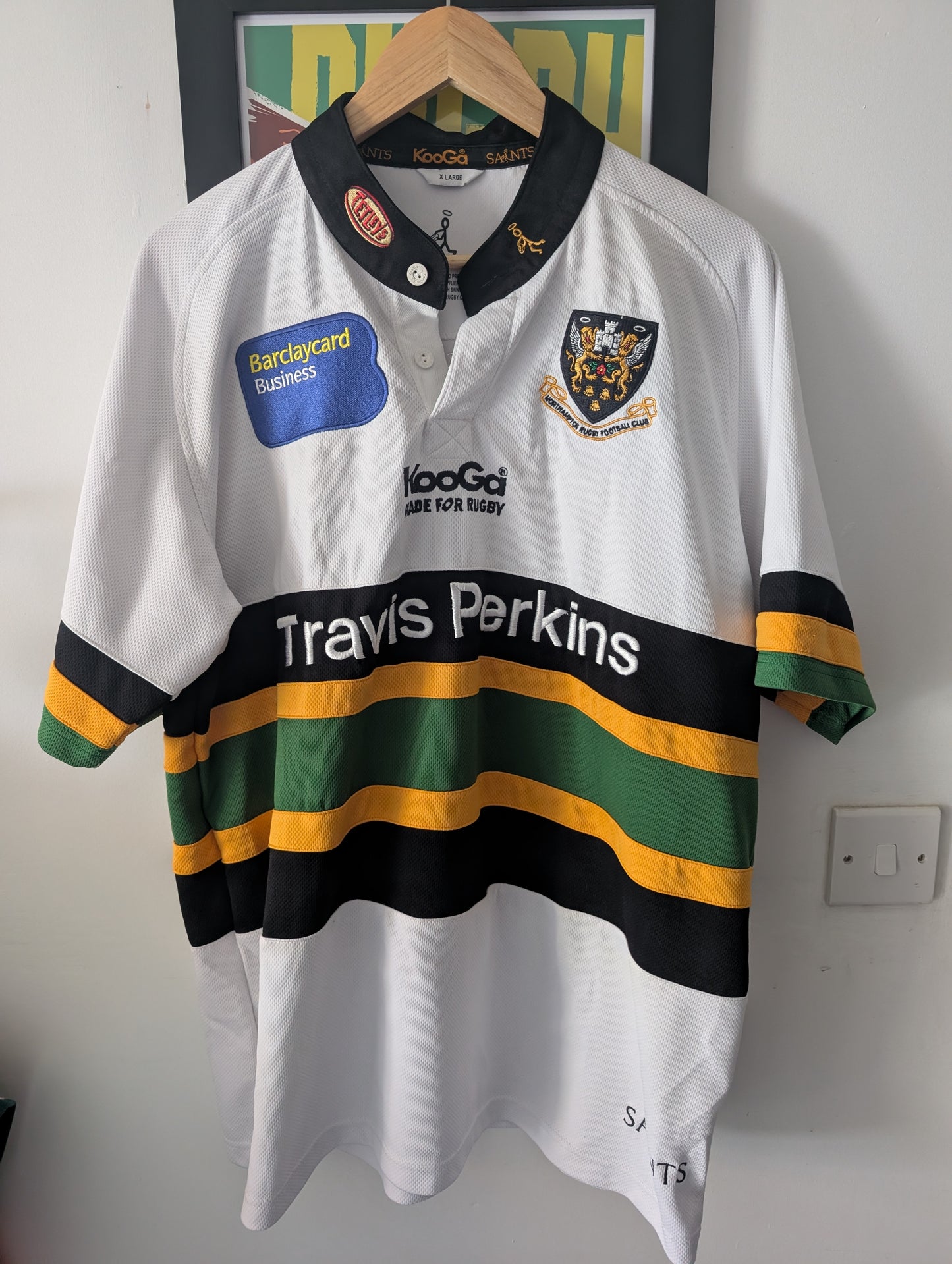 Kooga Northampton Saints mens rugby jersey XL Classic Vintage