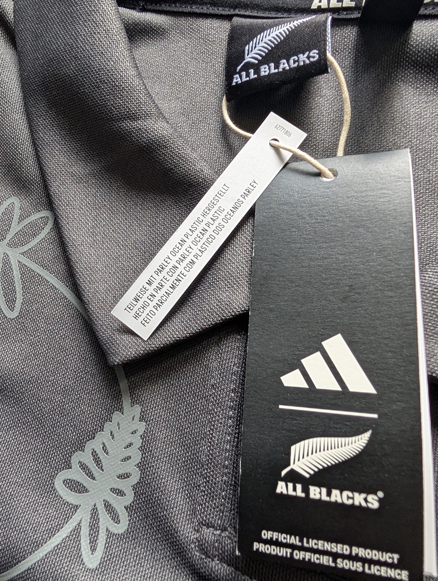 Adidas New Zealand All Blacks mens Rugby Jersey 2XL New with tags