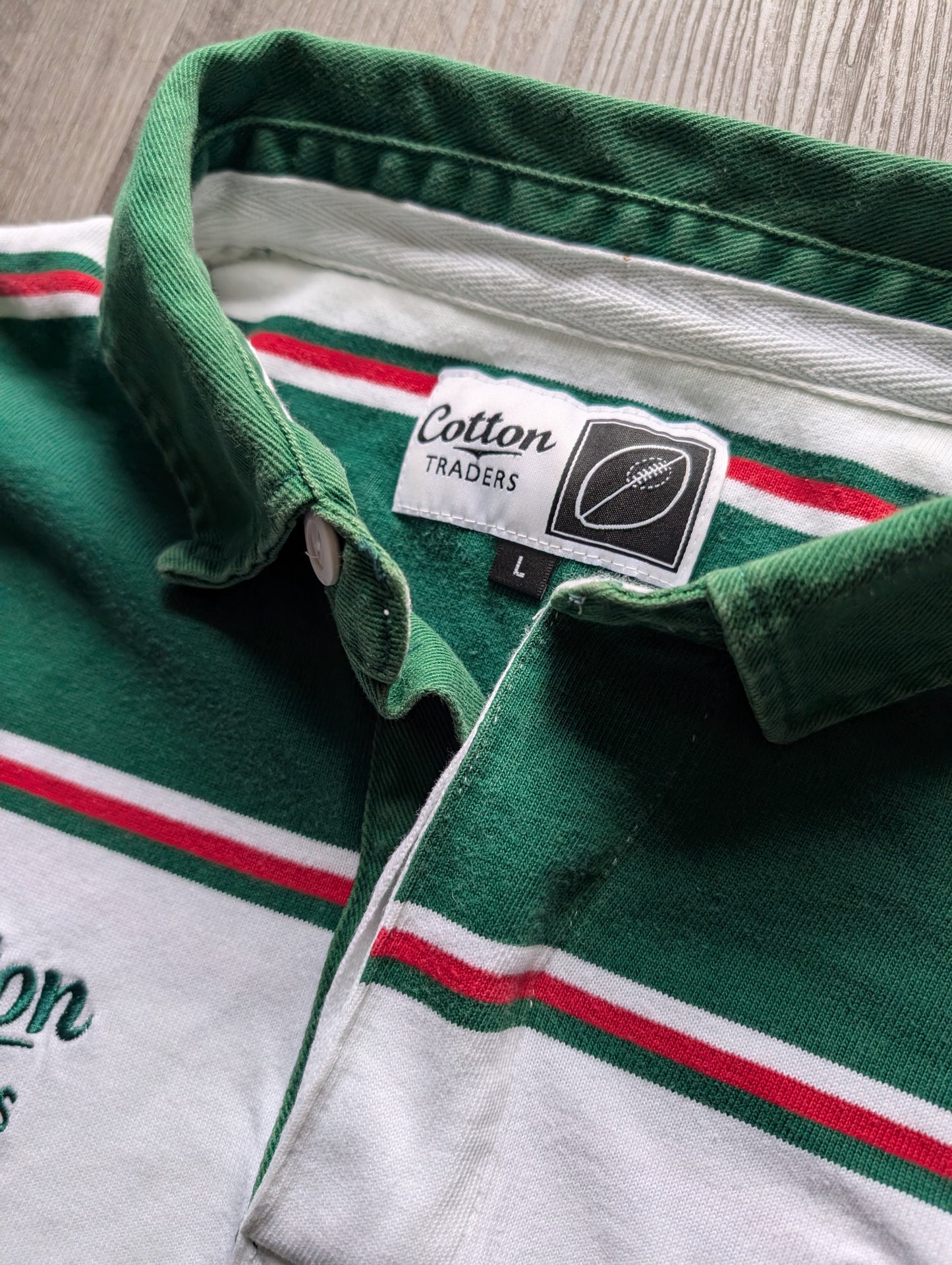 Cotton Traders Leicester Tigers Mens Classic Rugby Jersey size Large 2007/2008