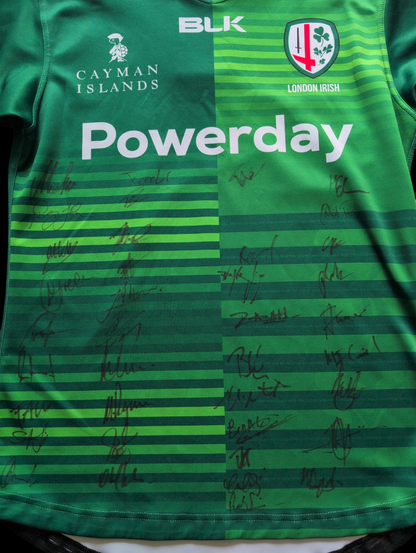 BLK London Irish Signed Rugby Jersey - Large mens