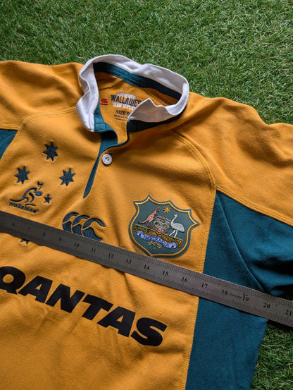 Canterbury vintage classic cotton Australia rugby jersey size Small Mens