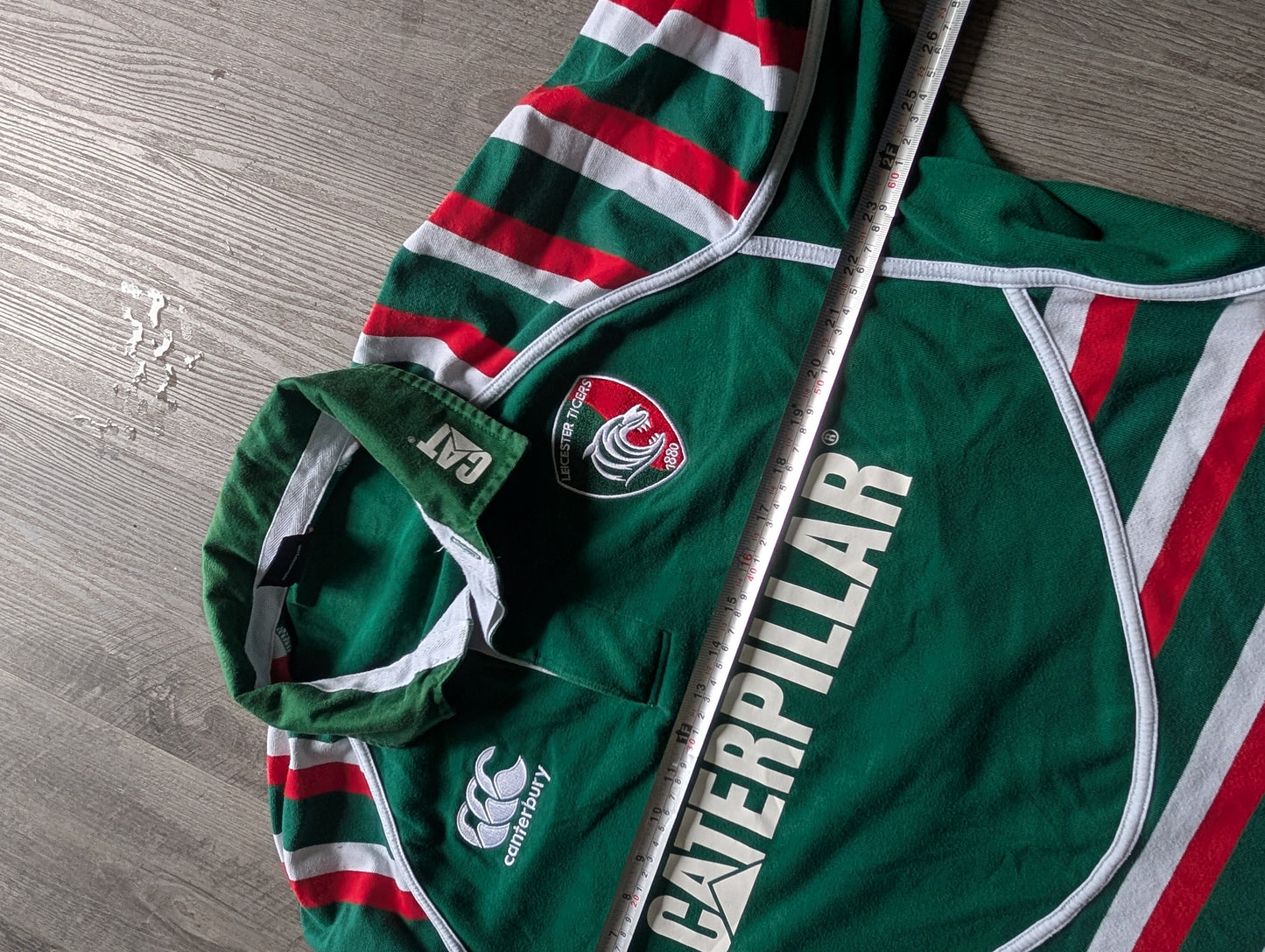 Canterbury Leicester Cotton Rugby Jersey 2012/13 Long Sleeved size 2XL