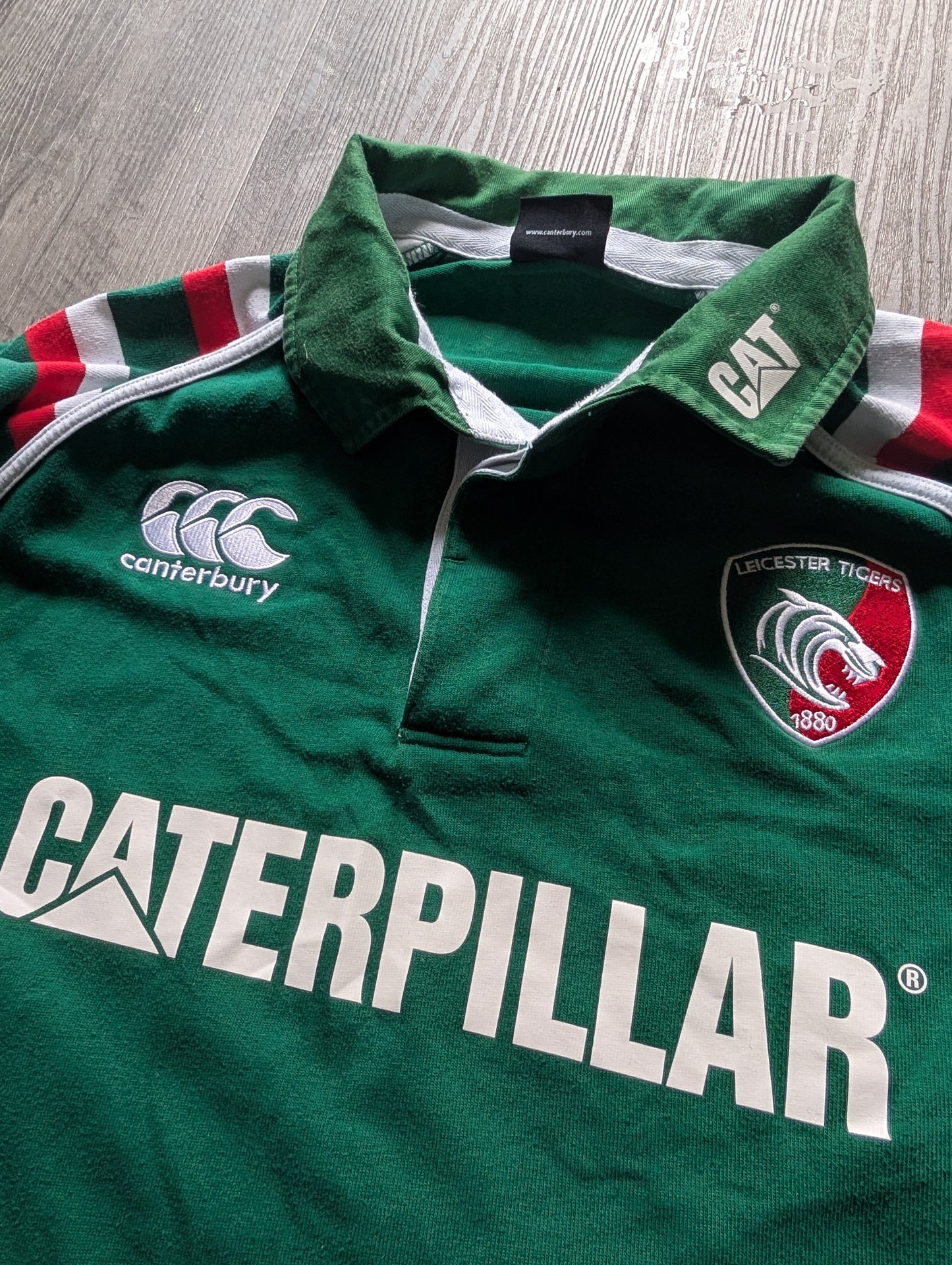 Canterbury Leicester Cotton Rugby Jersey 2012/13 Long Sleeved size 2XL