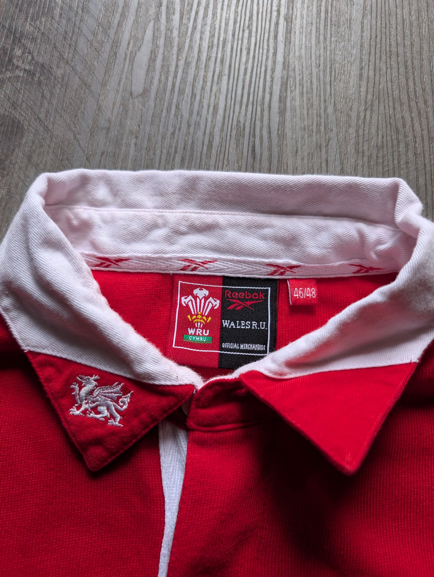 Reebok Wales 1999/2000 Mens Rugby Jersey Size 3Xl/4XL