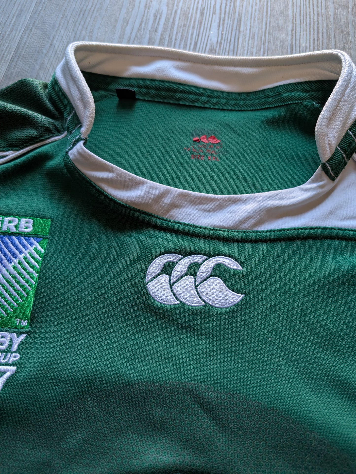 Canterbury Ireland 2007 Rugby World Cup Jersey size XXL