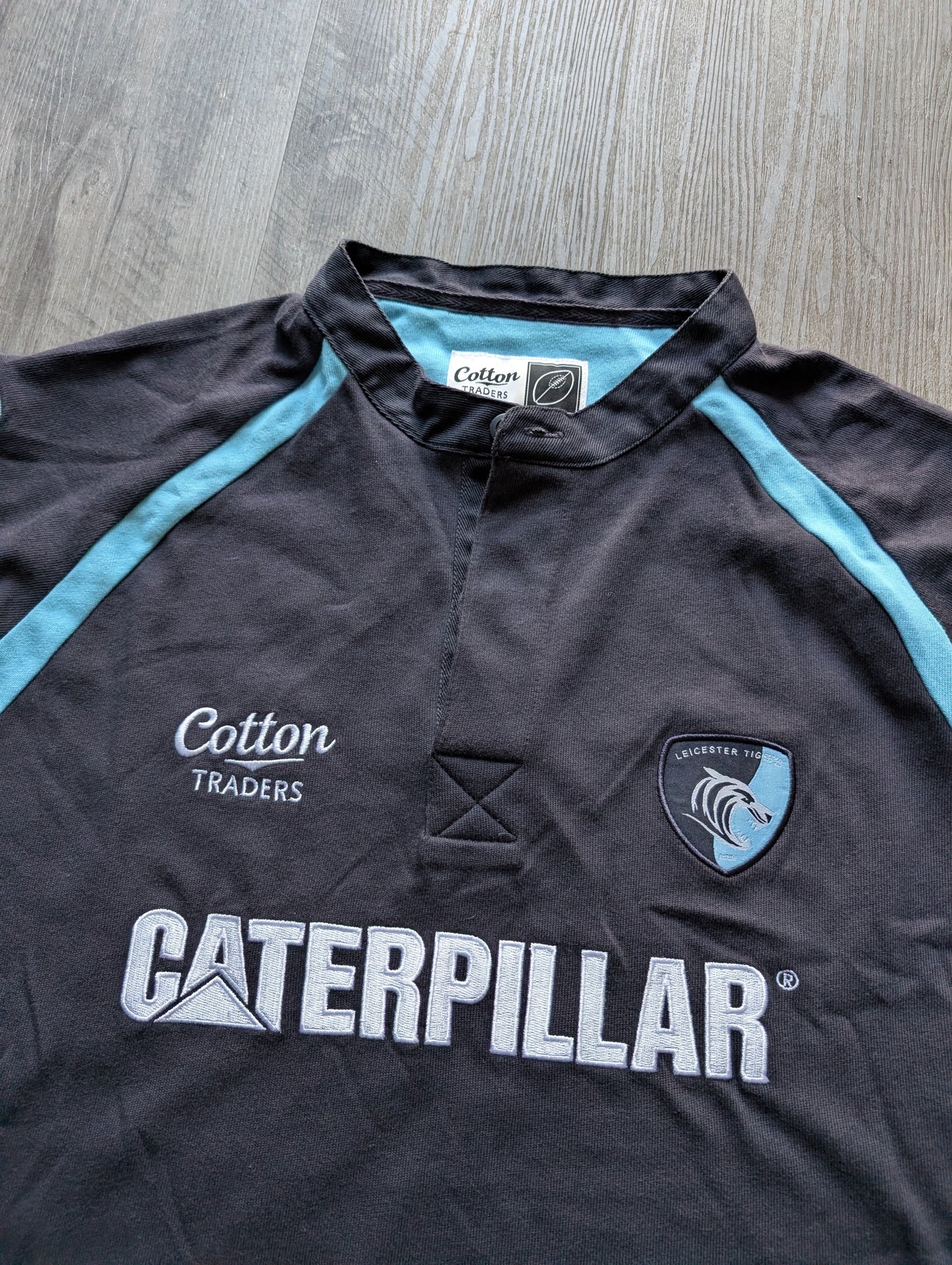 Leicester Tigers Cotton Traders Vintage Training Rugby Jersey - Mens XL