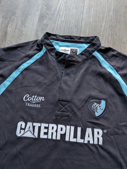 Leicester Tigers Cotton Traders Vintage Training Rugby Jersey - Mens XL
