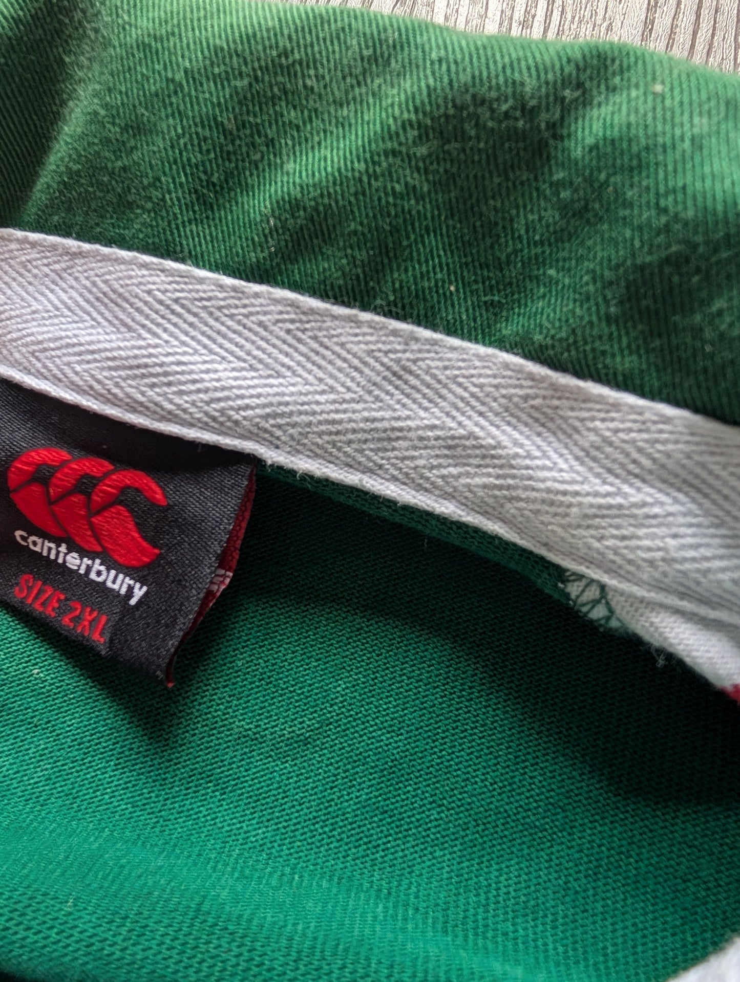 Canterbury Leicester Cotton Rugby Jersey 2012/13 Long Sleeved size 2XL